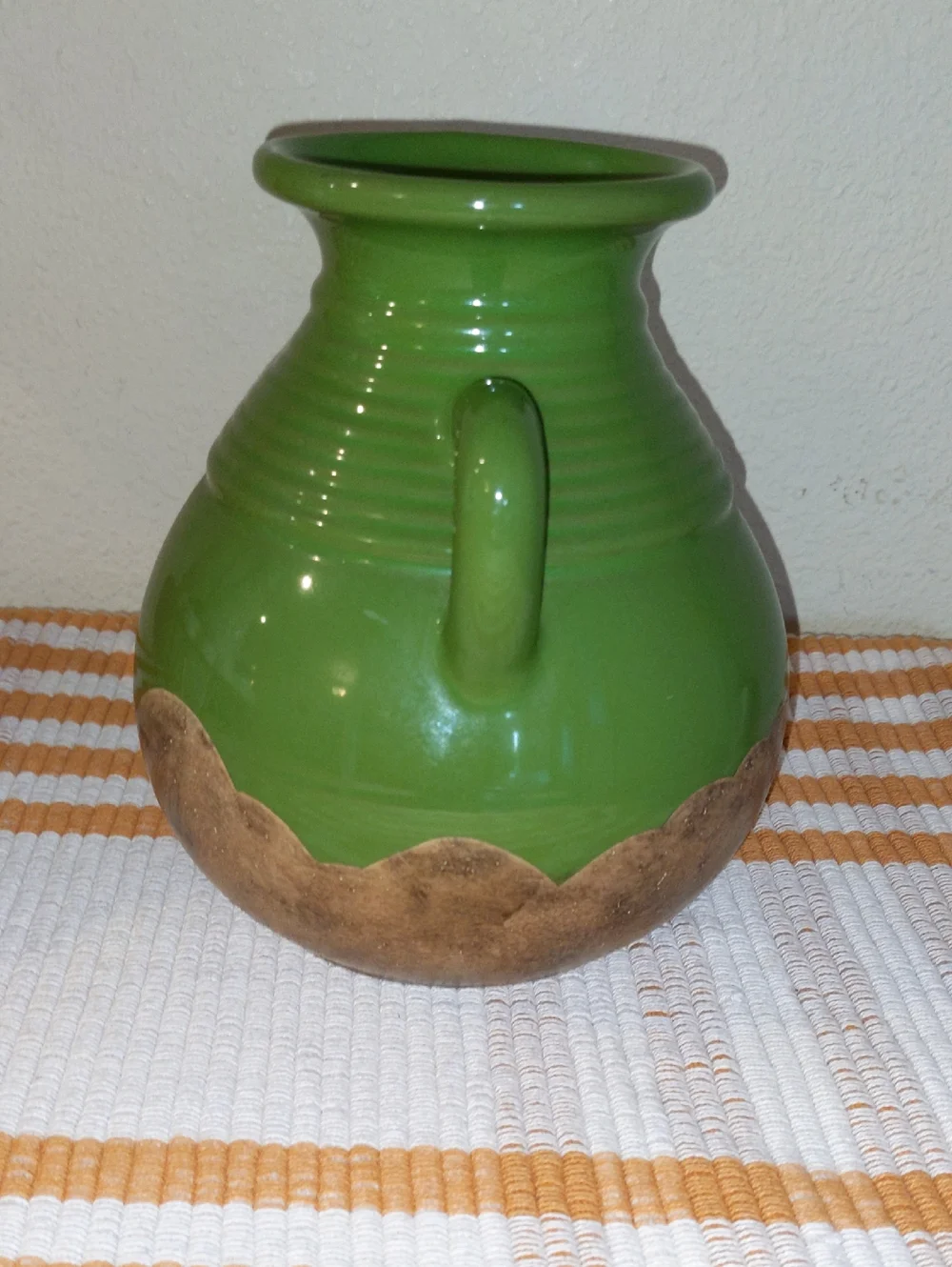 Southern Living At Home Small Tuscan Verona Green Olive Jar Vase Urn Pottery
